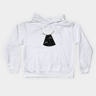 Cosmic Space ship Kids Hoodie